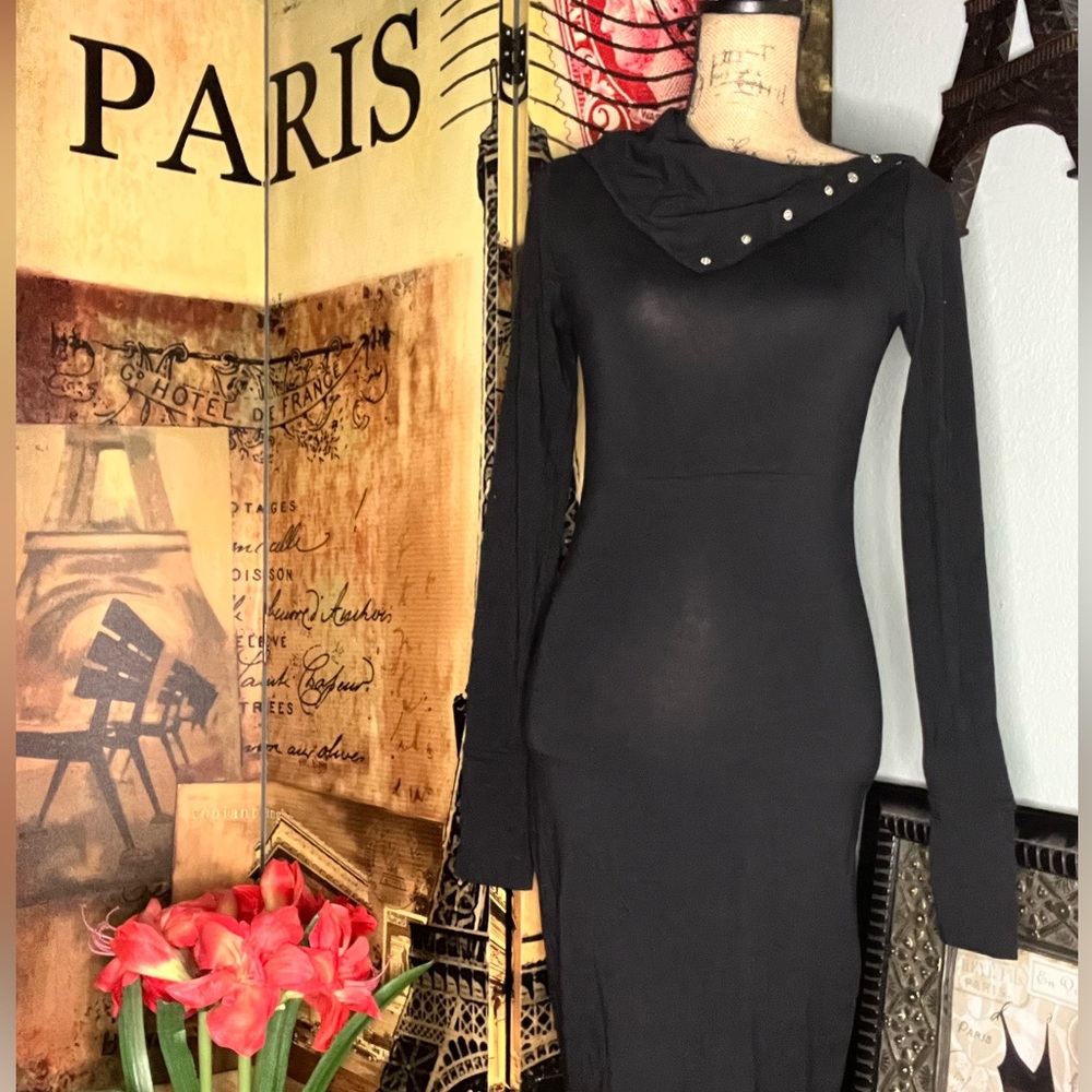 Black Diane Von Furstenberg dress